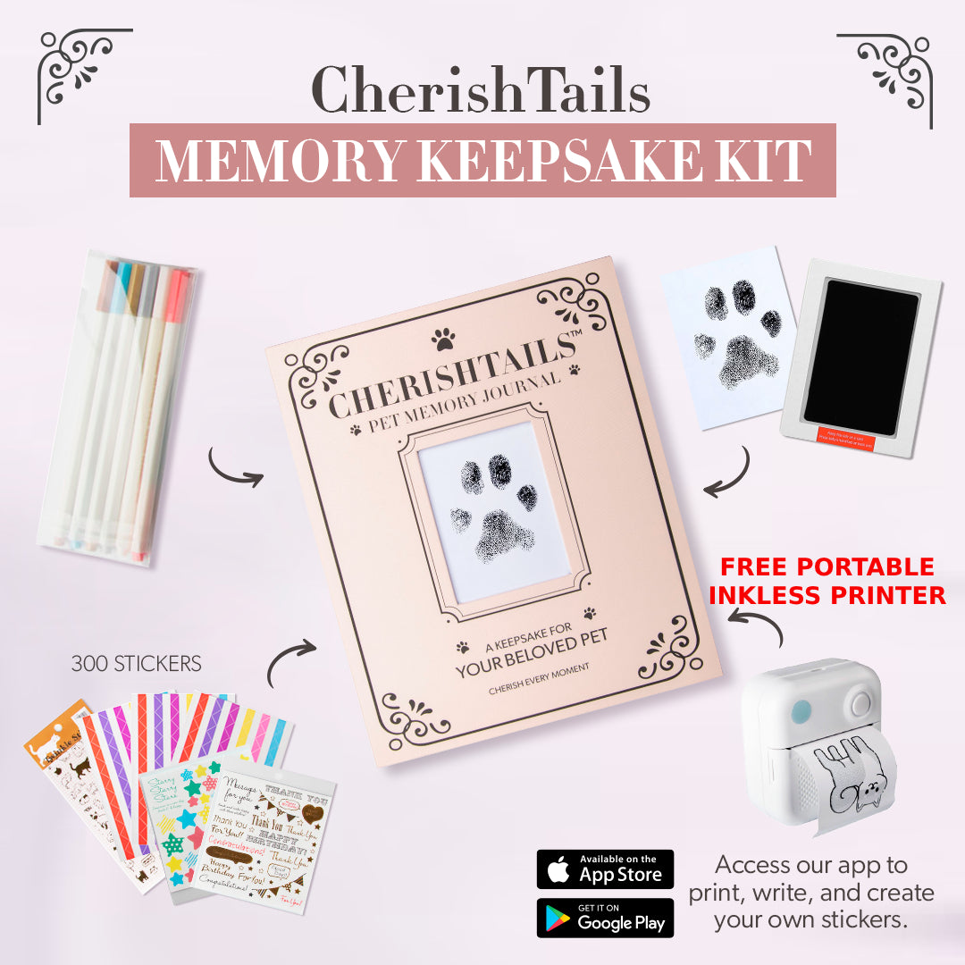CherishTails™ : Dog Memory Journal Kit (+ FREE Portable Printer!)